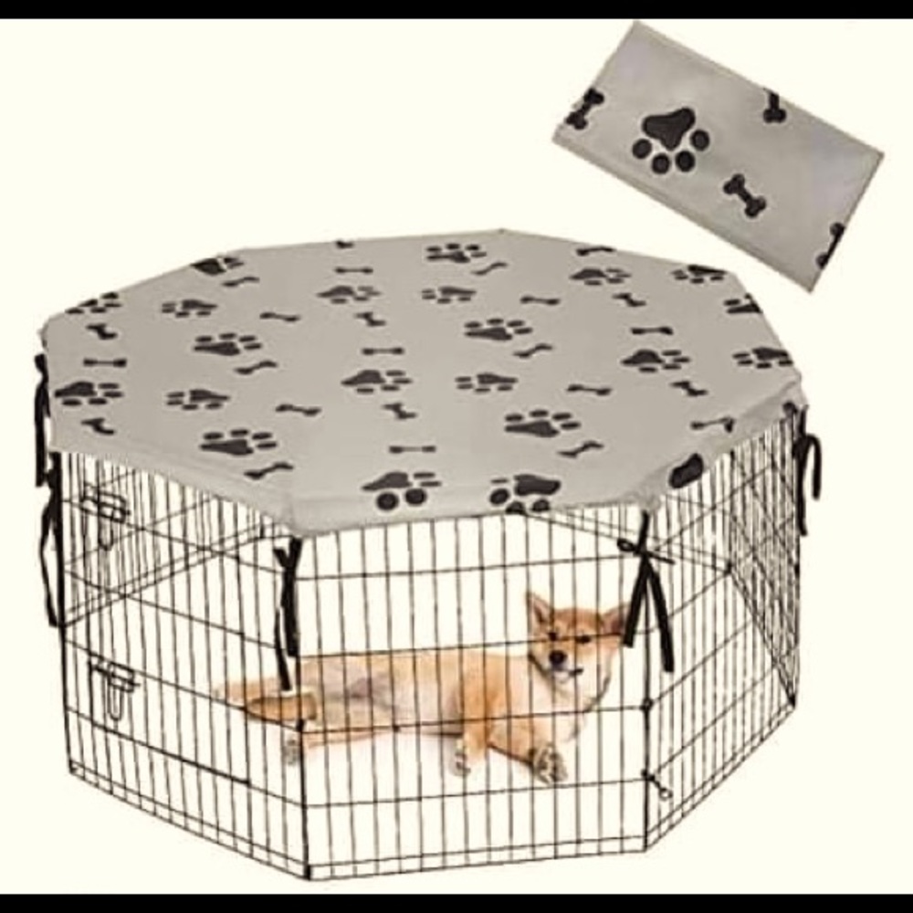 COPY - Indoor out door dog playpen& cover